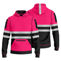 Toro Activa Hi-Vis Fleece Pullover Hoodie 1006 Kids Pink Black TORO ACTIVA