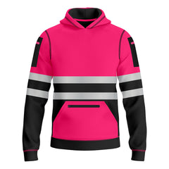 Toro Activa Hi-Vis Fleece Pullover Hoodie 1006 Kids - Pink/Black TORO ACTIVA