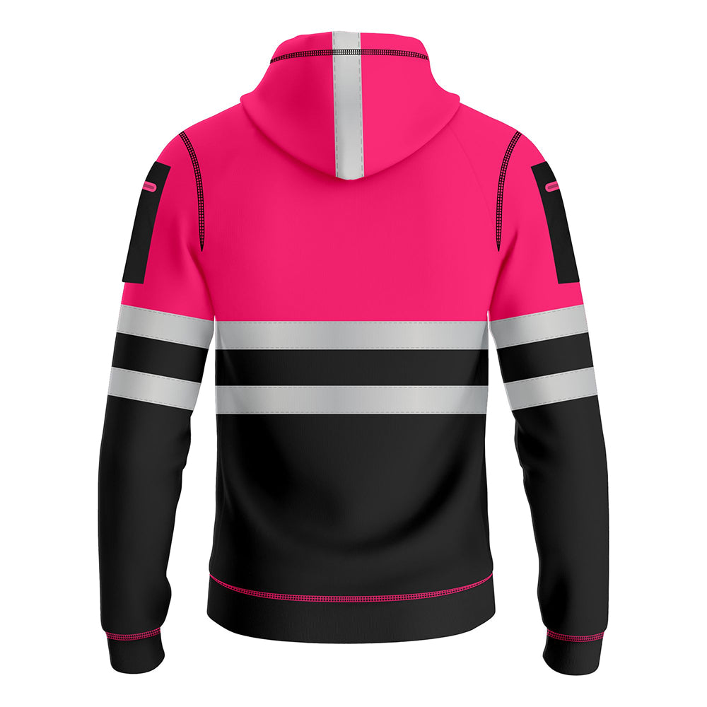 Toro Activa Hi-Vis Fleece Pullover Hoodie 1006 Kids - Pink/Black TORO ACTIVA