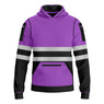 Toro Activa Hi-Vis Fleece Pullover Hoodie 1006 Kids Purple/Black TORO ACTIVA