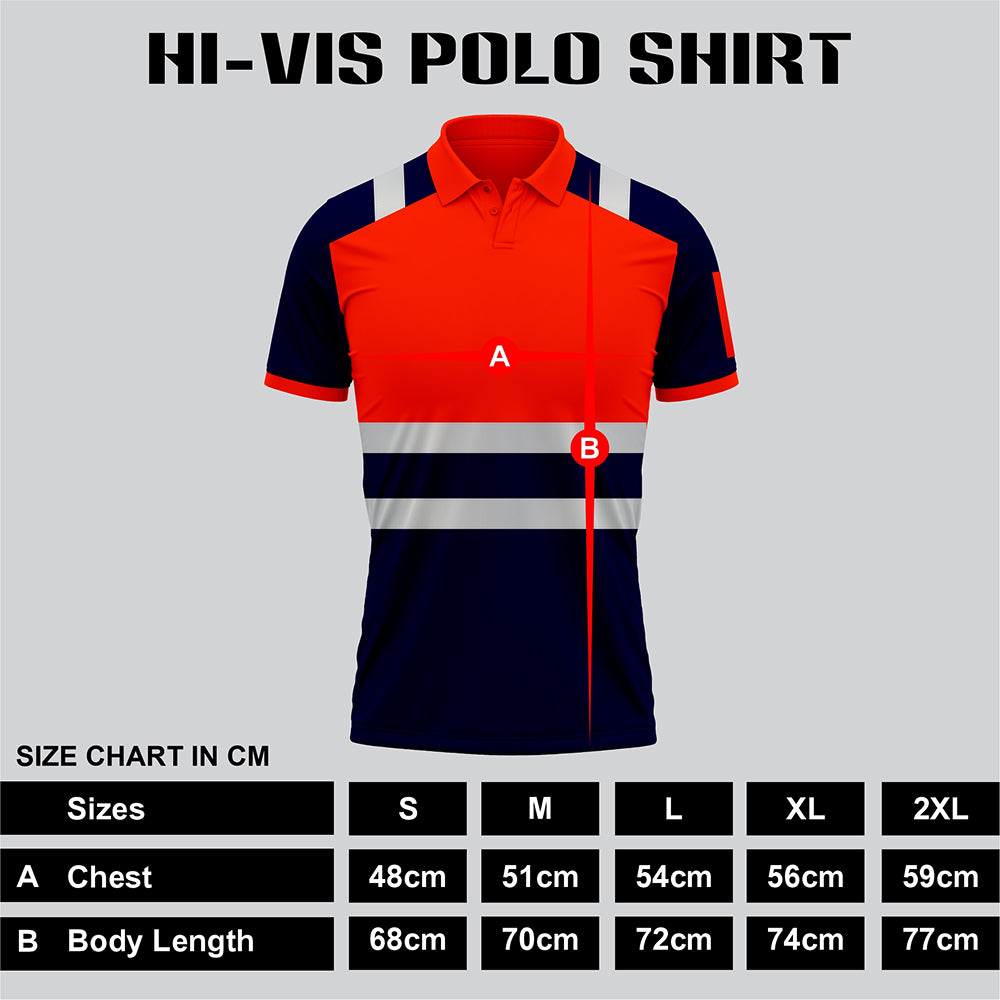 Toro Activa High Visibility Safety Work Wear Short Sleeve Polo Shirt P101 TORO ACTIVA