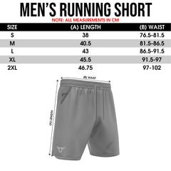 Toro Activa - Men's Running Shorts Pack of 2 Black Grey TORO ACTIVA