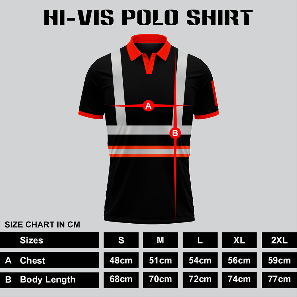 Toro Activa High Visibility Safety Work Wear Short Sleeve Polo Shirt P104 TORO ACTIVA