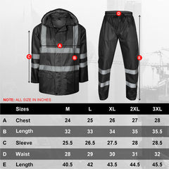 Toro Activa Lightweight Hi-Vis Rainsuit - RS105 TORO ACTIVA