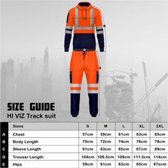 Toro Activa Hi-Vis Pullover Tracksuit - TS06 - Orange/Navy 2XL TORO ACTIVA