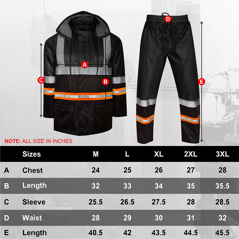 Toro Activa Lightweight Hi-Vis Rainsuit - RS104 TORO ACTIVA