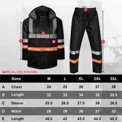 Toro Activa Lightweight Hi-Vis Rainsuit - RS104 TORO ACTIVA