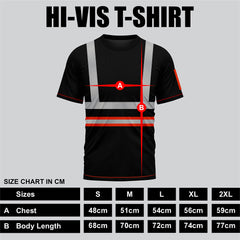 Toro Activa Hi-Vis Workwear TShirt T104 Orange/Black TORO ACTIVA