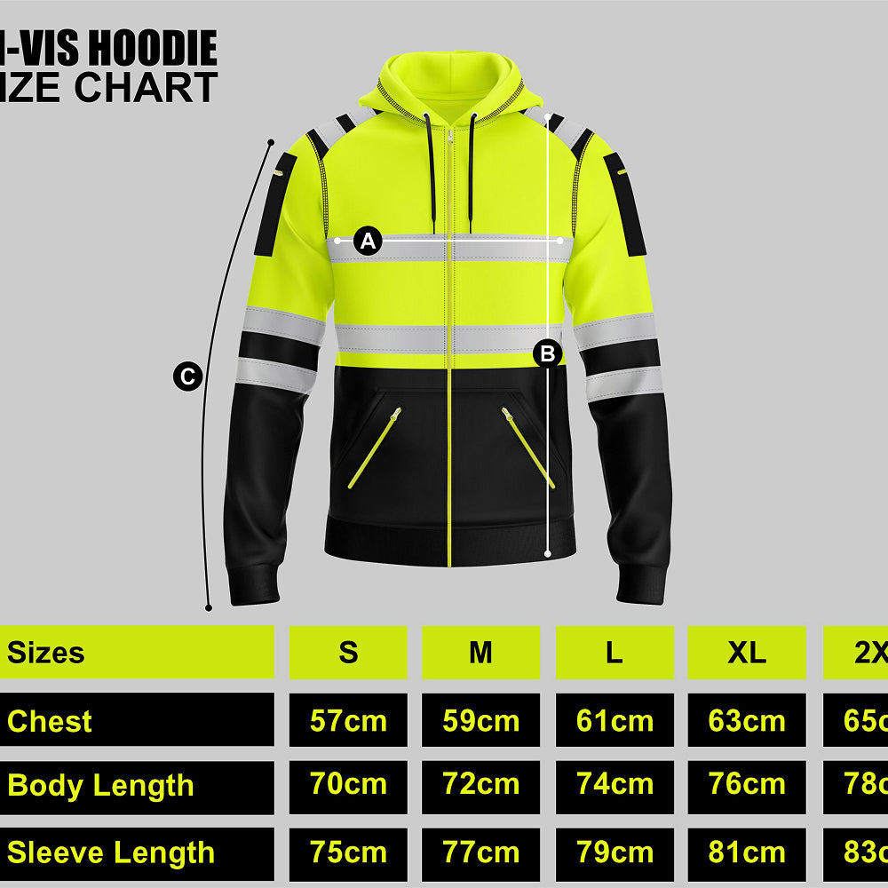 Toro Activa Pullover Fleece Hi-Vis Full Zip Hoodie 8 TORO ACTIVA