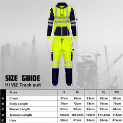 Toro Activa Hi-Vis Pullover Tracksuit TS11 - Yellow/Navy 2XL TORO ACTIVA