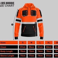 Toro activa Essential Hi-Vis Fleece Hoodie 2 - Orange/Black 2XL TORO ACTIVA