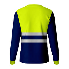 Toro Activa Hi-Vis Workwear TShirt TF101 Yellow Navy TORO ACTIVA