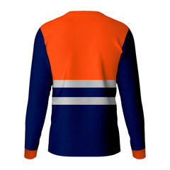 Toro Activa Hi-Vis Workwear TShirt TF101 Orange Navy TORO ACTIVA