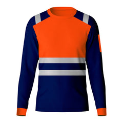 Toro Activa Hi-Vis Workwear TShirt TF101 Orange Navy TORO ACTIVA