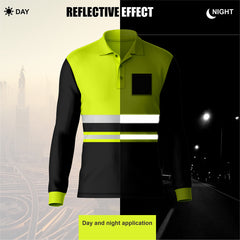 Hi Vis Long Sleeve Polo PF103 — Yellow or Orange | Toro Activa S TORO ACTIVA