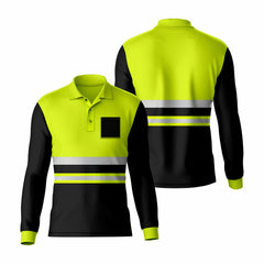 Hi Vis Long Sleeve Polo PF103 — Yellow or Orange | Toro Activa S TORO ACTIVA