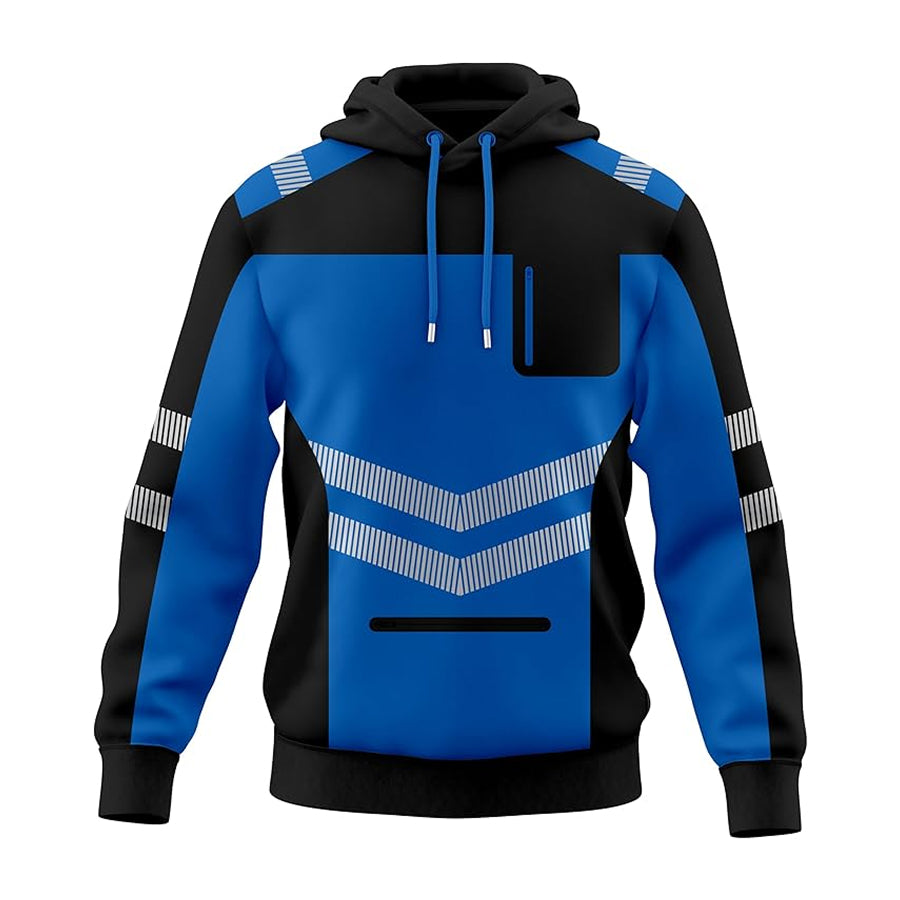 Toro Activa Safety pullover Workwear Blue Hoodie - HV808 2XL TORO ACTIVA