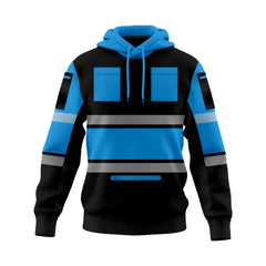 Toro Activa Mens Hi-Vis Pullover Hoodie 807 - Blue/Black TORO ACTIVA