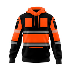 Toro Activa Mens Hi-Vis Pullover Hoodie 807 - Orange/Black TORO ACTIVA