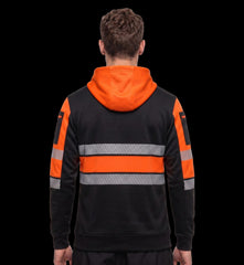 Toro Activa Mens Hi-Vis Pullover Hoodie 807 - Orange/Black TORO ACTIVA