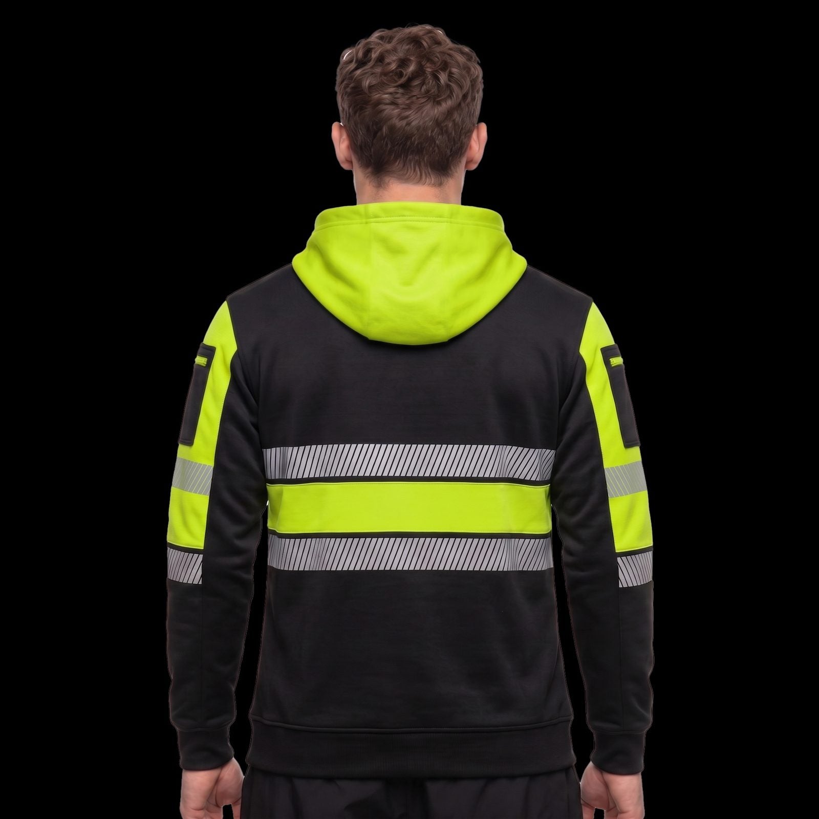 Toro Activa Mens Hi-Vis Pullover Hoodie 807 - Yellow/Black TORO ACTIVA