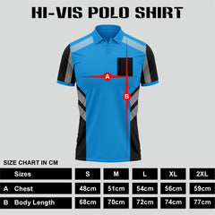 Toro Activa Hi-Vis Short Sleeve T-Shirt 805 - Black/Blue TORO ACTIVA