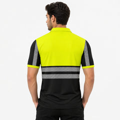 Hi-Vis Short Sleeve T-Shirt 805 - Yellow/Black - back view