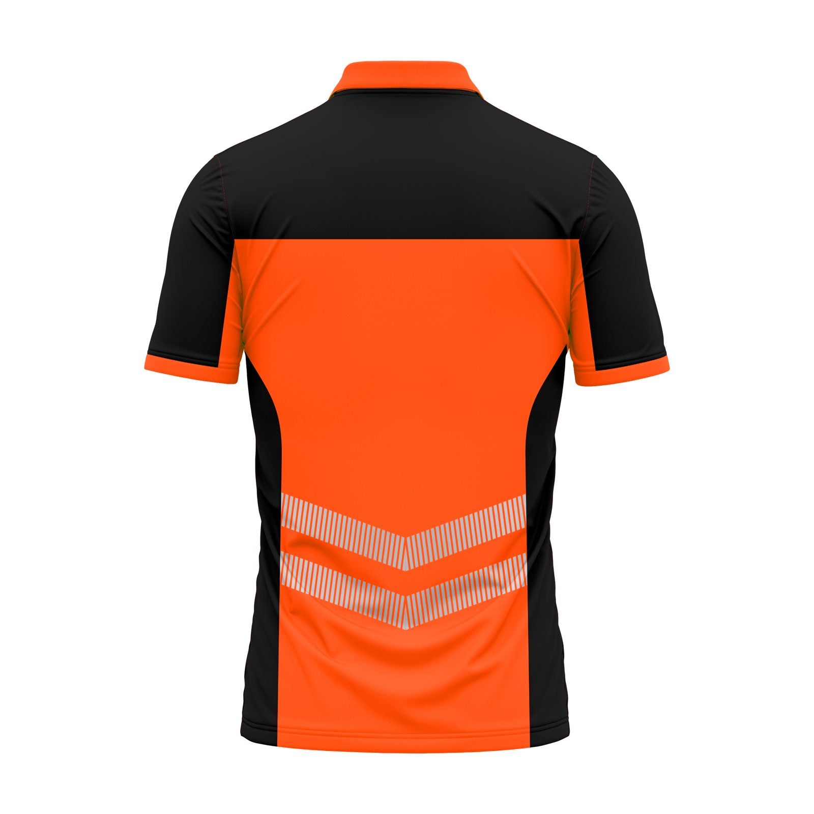 Hi-Vis Short Sleeve T-Shirt 808 - Orange/Black - reflective tape detail