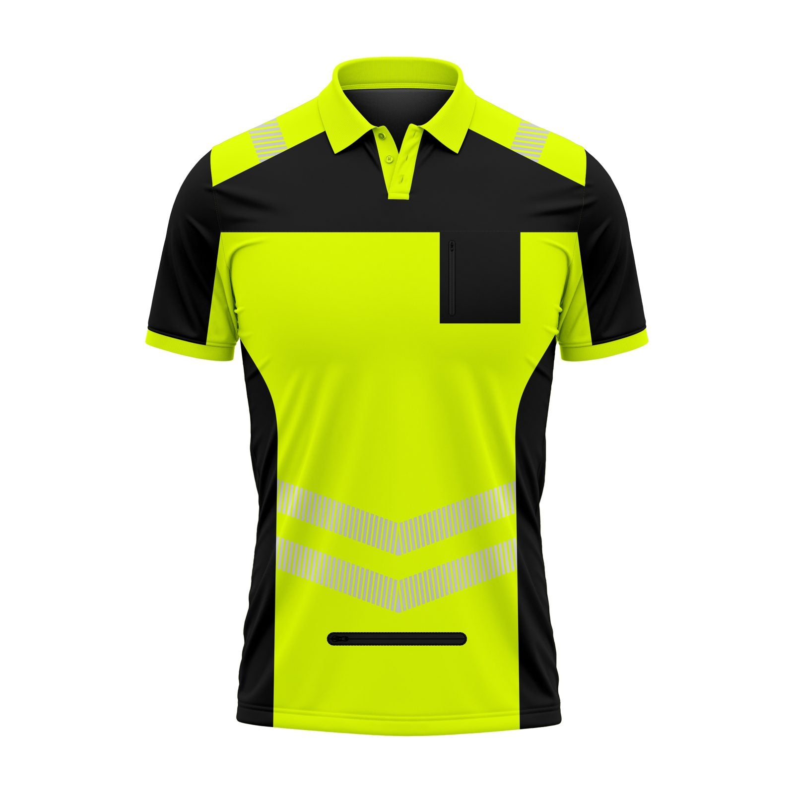 Hi-Vis Short Sleeve T-Shirt 808 - Yellow/Black - back view