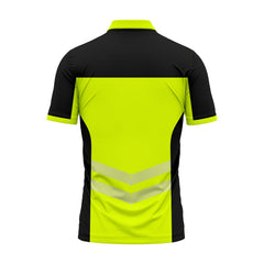 Hi-Vis Short Sleeve T-Shirt 808 - Yellow/Black - reflective tape detail