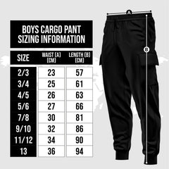 Toro Activa Kids PE Fleece Cargo Jog Pants - Black TORO ACTIVA