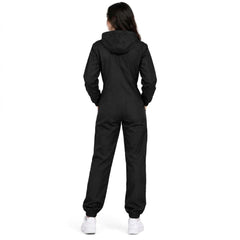 Toro Activa Ladies Skeleton Print Zip Up Onesie - Black - back view