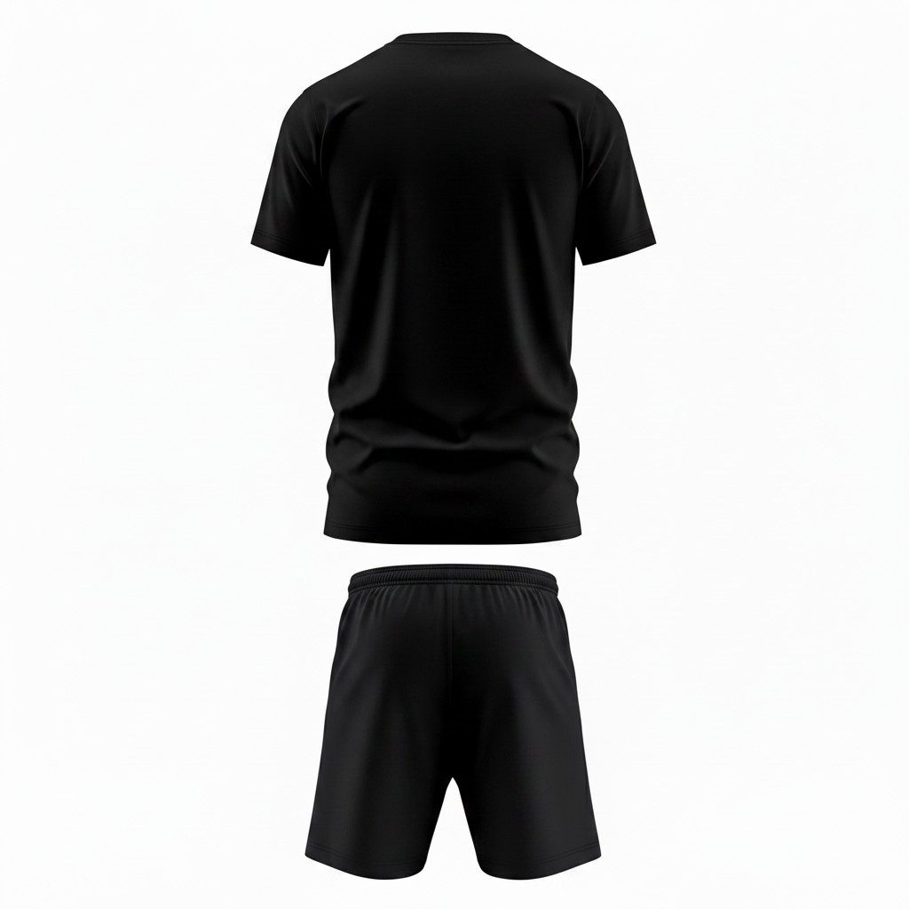Mens Gym Set T-Shirt & Shorts - Black TORO ACTIVA