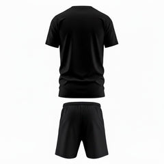 Mens Gym Set T-Shirt & Shorts - Black TORO ACTIVA
