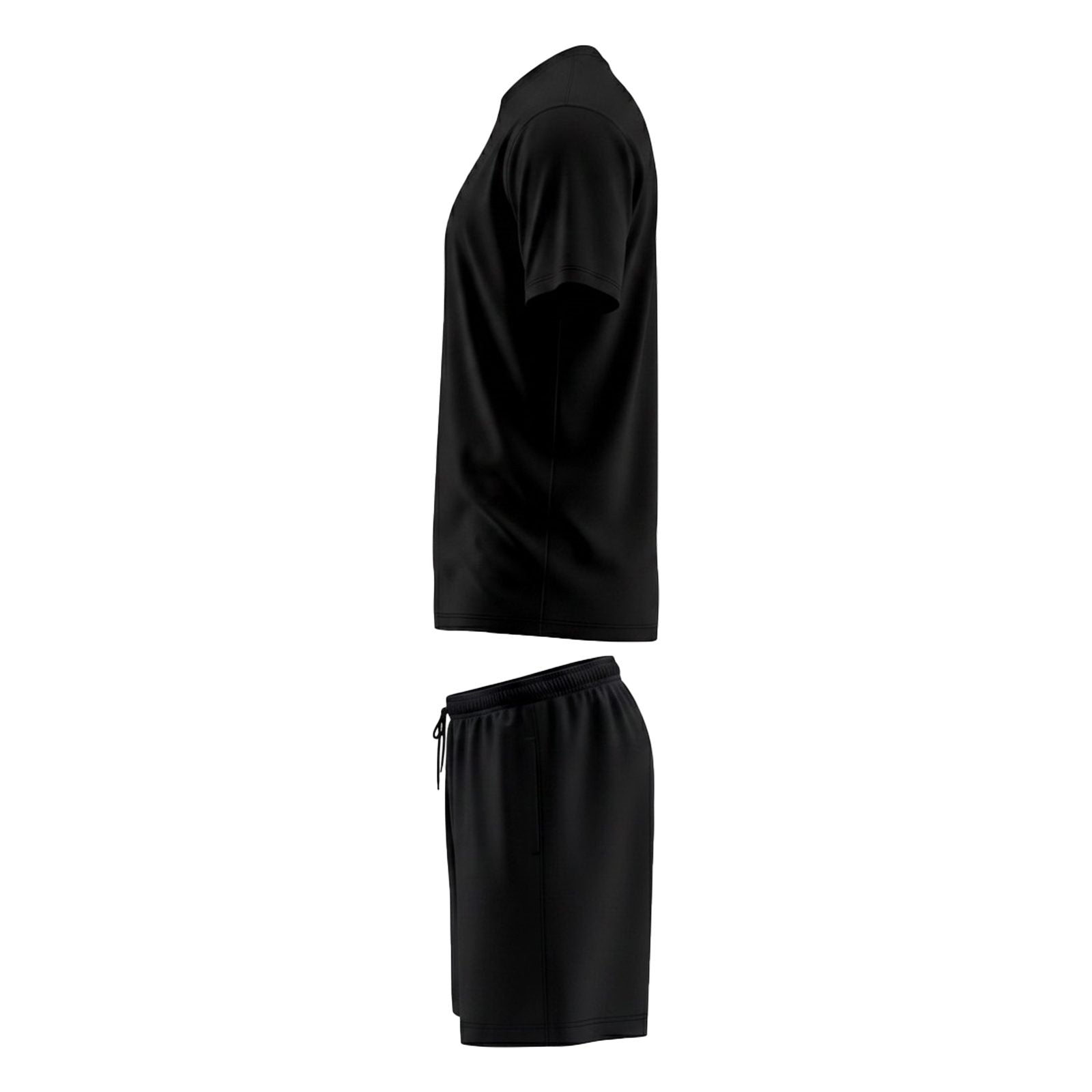 Mens Gym Set T-Shirt & Shorts - Black TORO ACTIVA