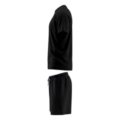 Mens Gym Set T-Shirt & Shorts - Black TORO ACTIVA