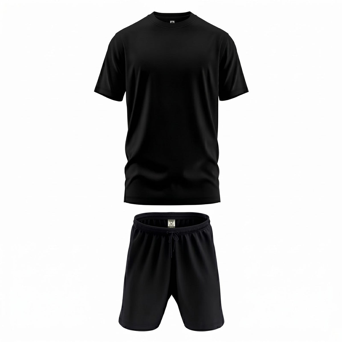 Mens Gym Set T-Shirt & Shorts - Black TORO ACTIVA