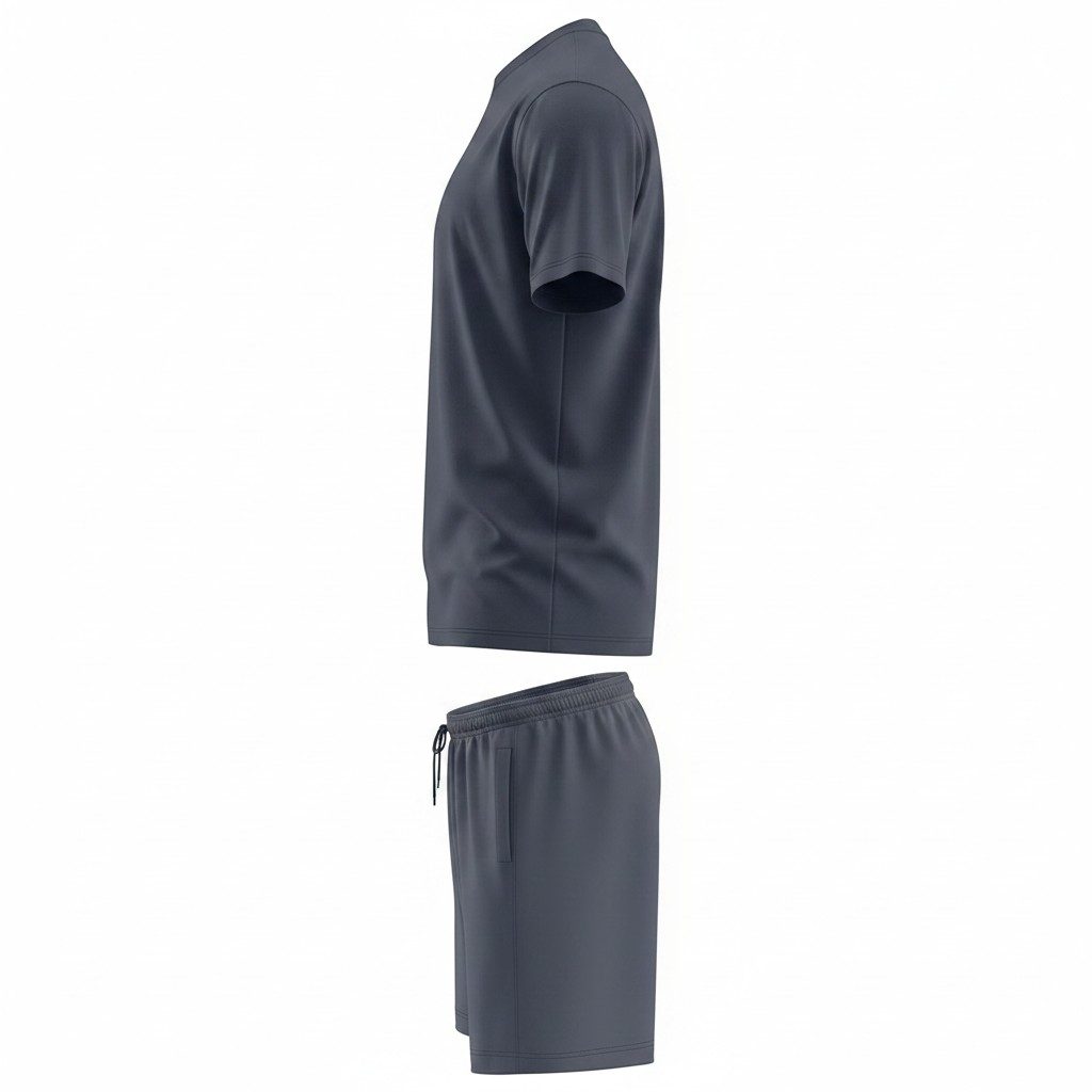Mens Gym Set T-Shirt & Shorts - Grey TORO ACTIVA