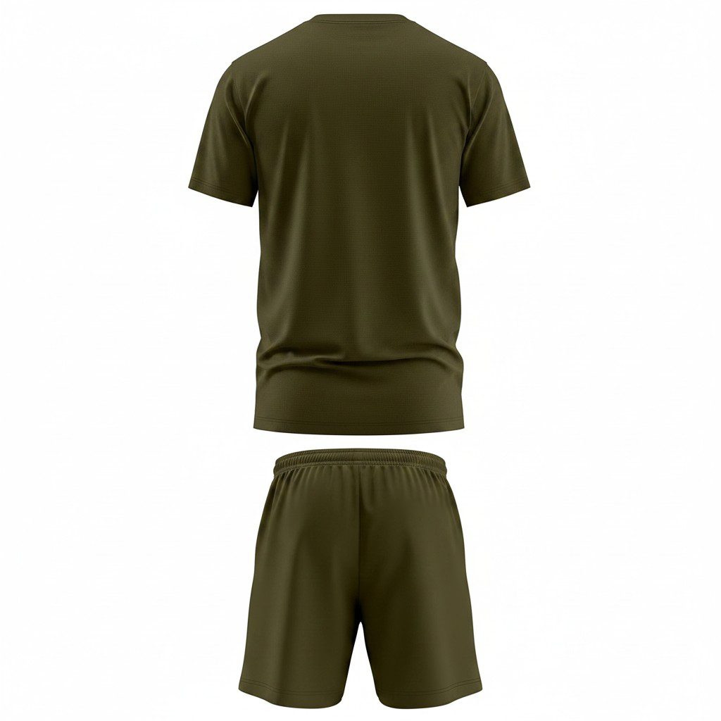 Mens Gym Set T-Shirt & Shorts - Olive TORO ACTIVA