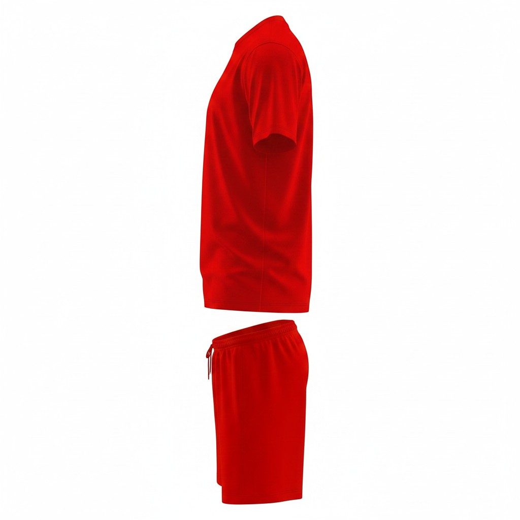 Mens Gym Set T-Shirt & Shorts - Red TORO ACTIVA