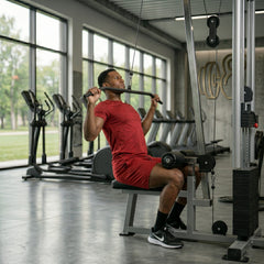 Mens Gym Set T-Shirt & Shorts - Red TORO ACTIVA