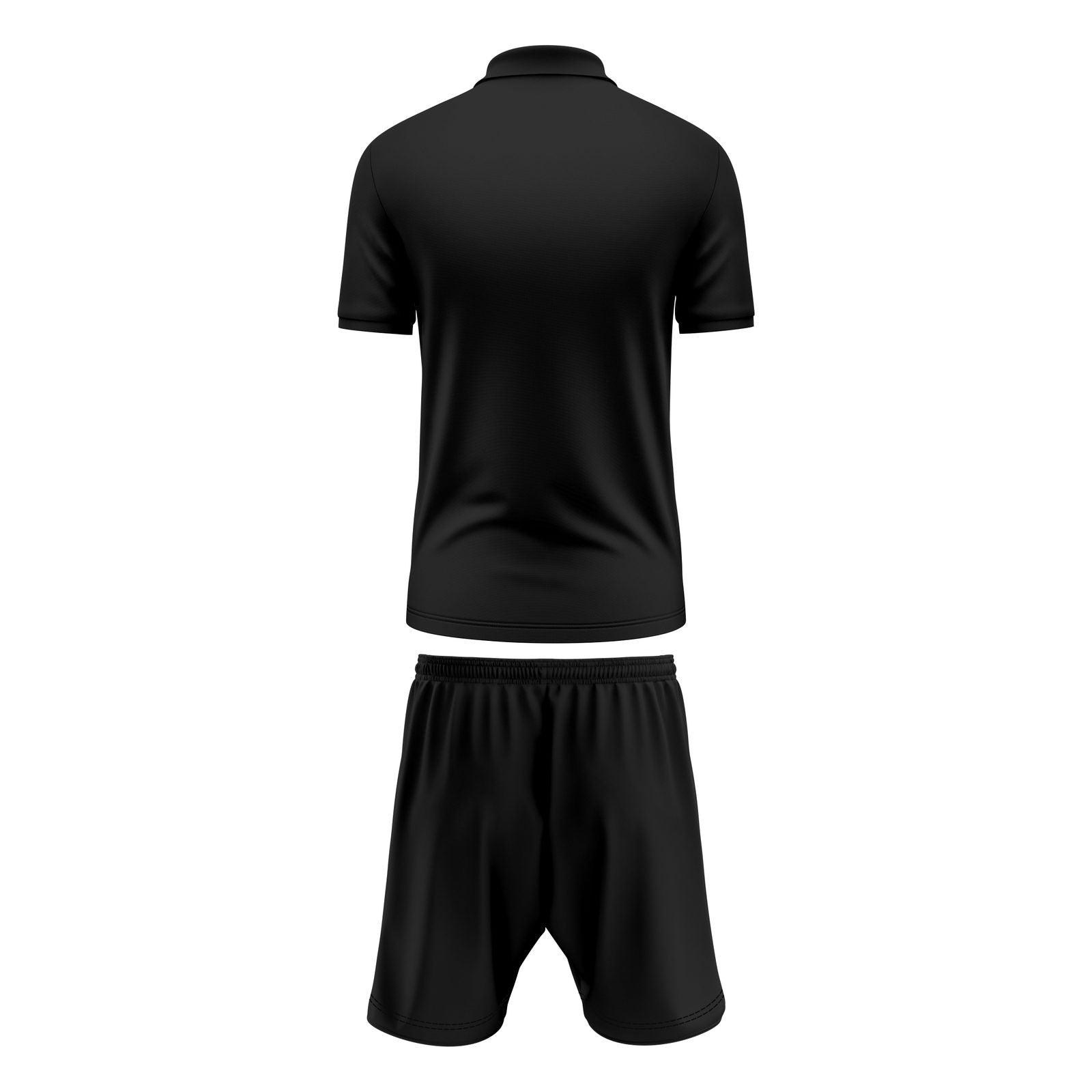 Mens Performance Polo & Shorts Set - Black TORO ACTIVA