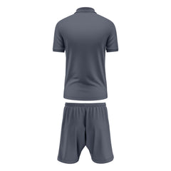 Mens Performance Polo & Shorts Set - Grey TORO ACTIVA