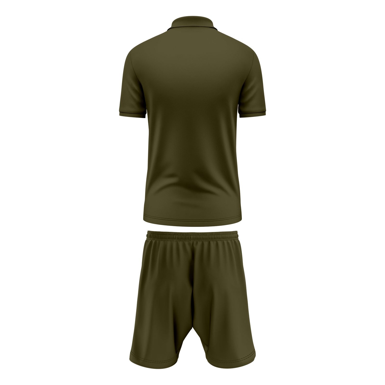 Mens Performance Polo & Shorts Set - Olive TORO ACTIVA