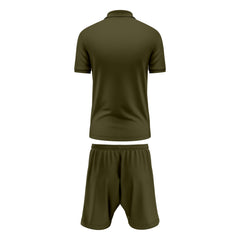 Mens Performance Polo & Shorts Set - Olive TORO ACTIVA