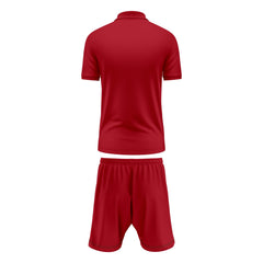 Mens Performance Polo & Shorts Set - Red TORO ACTIVA