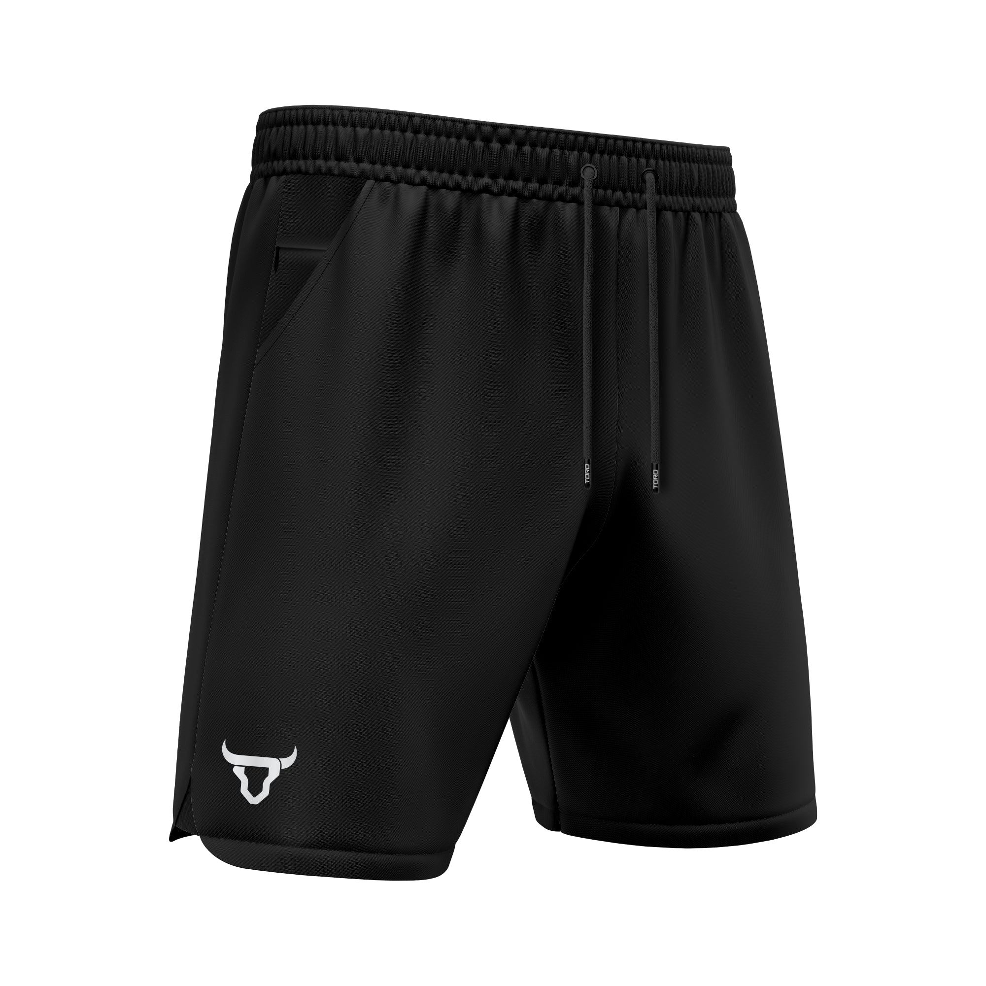 Toro Activa - Men's Running Shorts Pack of 2 Black Grey TORO ACTIVA