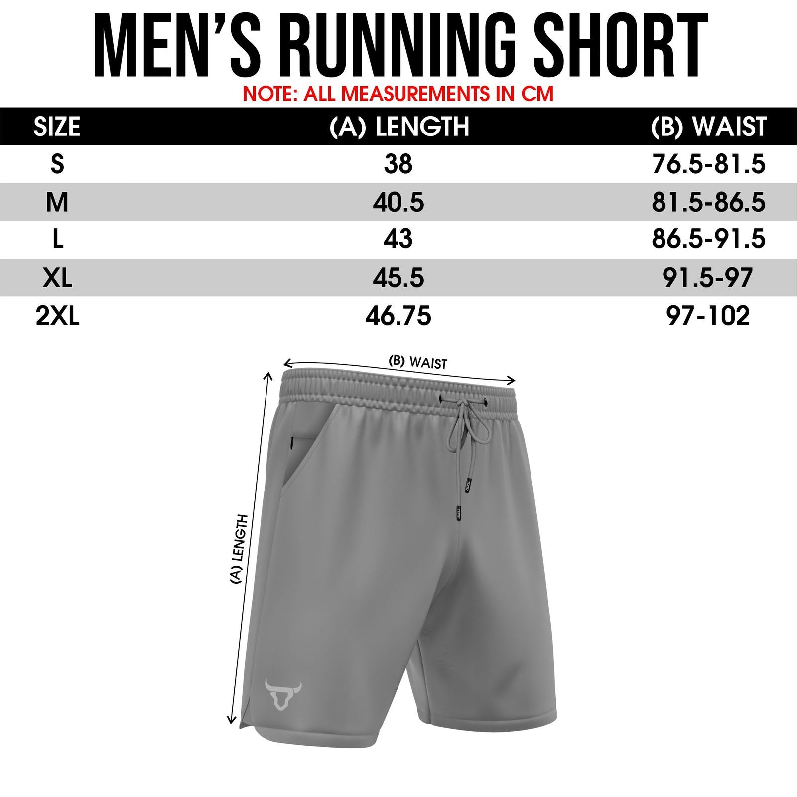 Toro Activa - Men's Running Shorts Pack of 2 - Black & Grey TORO ACTIVA