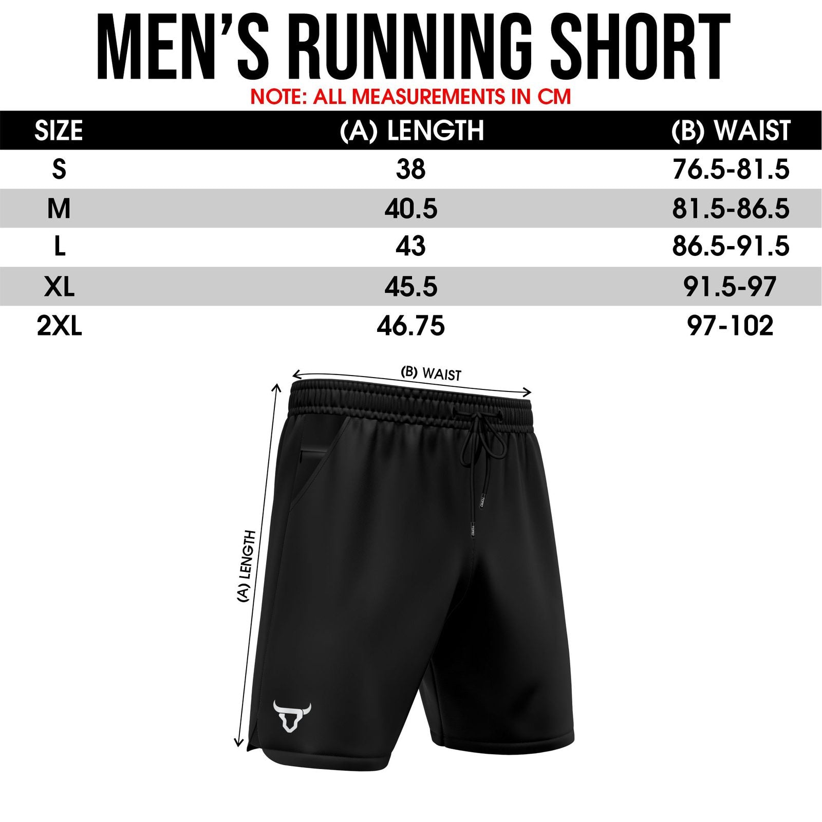 Toro Activa - Men's Running Shorts Pack of 2 - Black & Navy TORO ACTIVA