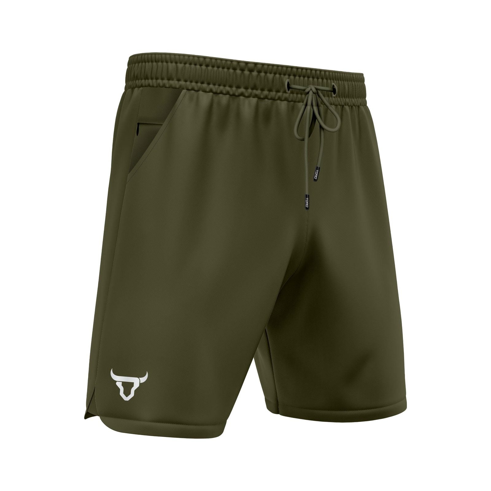 Toro Activa - Men's Running Shorts Pack of 2 - Black & Olive TORO ACTIVA